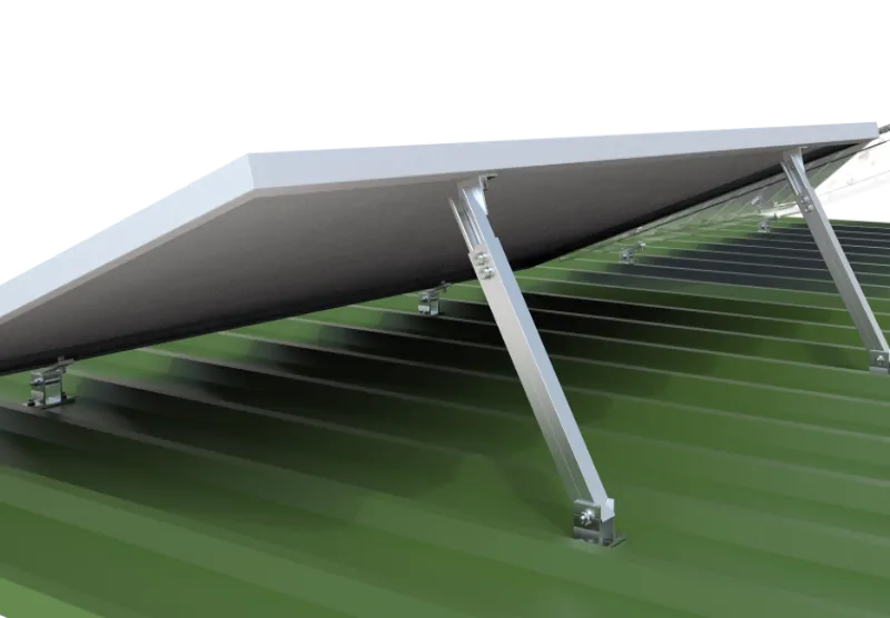 Verstellbare Solarhalterung am hinteren Bein für das Dach
