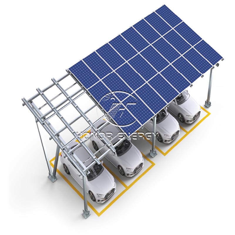 Aluminium -W -Solar -Carport -Halterung