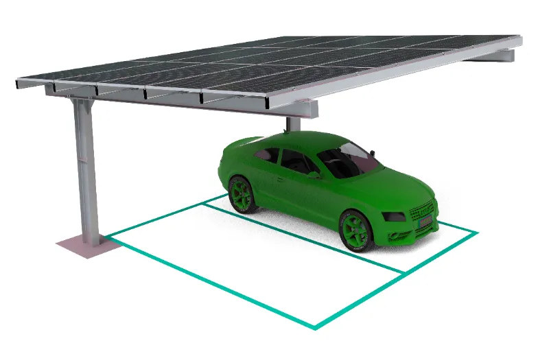 Wasserdichte Solar-Carport-Montage vom Typ Y aus Kohlenstoffstahl