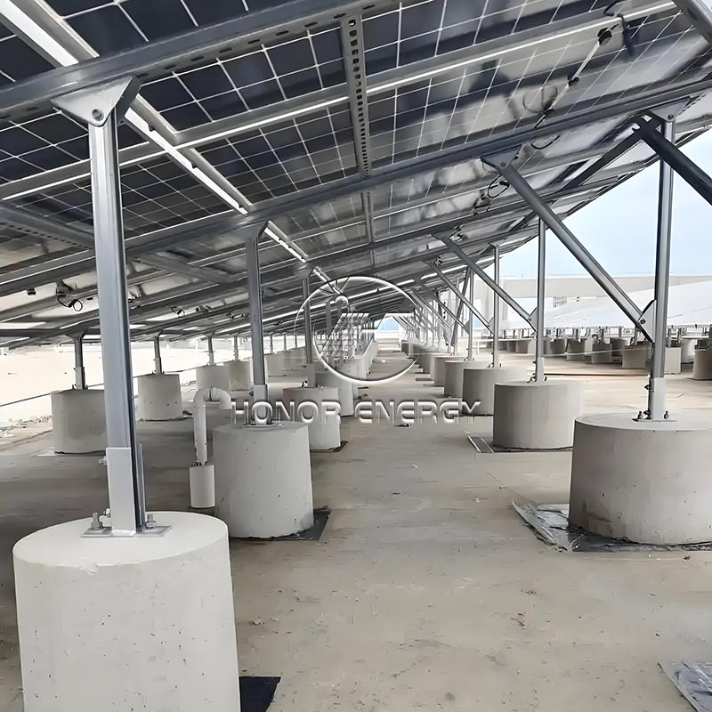 Betonstahl Solar -Flachdachhalterung