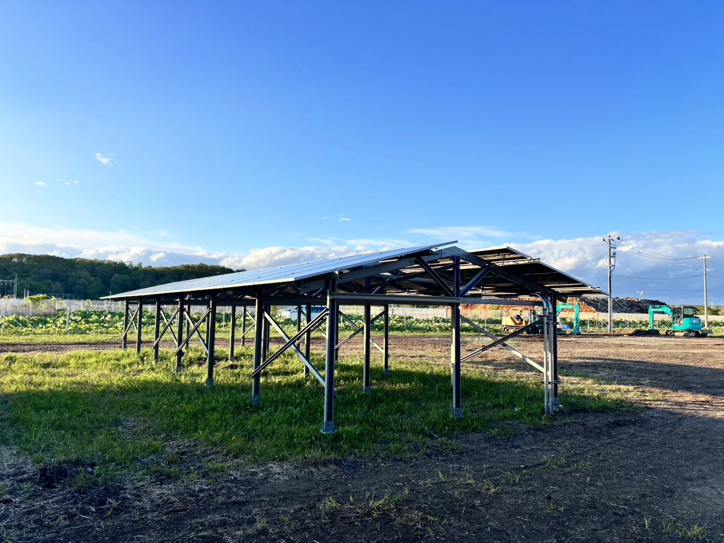 Aluminum Greenhouse Solar Farmland Mount