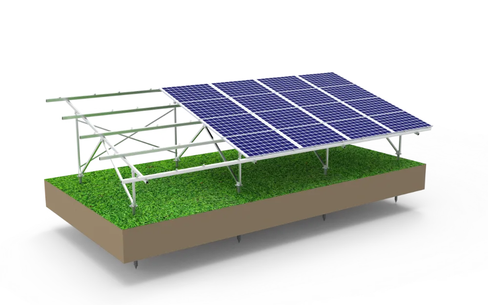 Bodenmontagesystem aus Aluminium vom Typ W